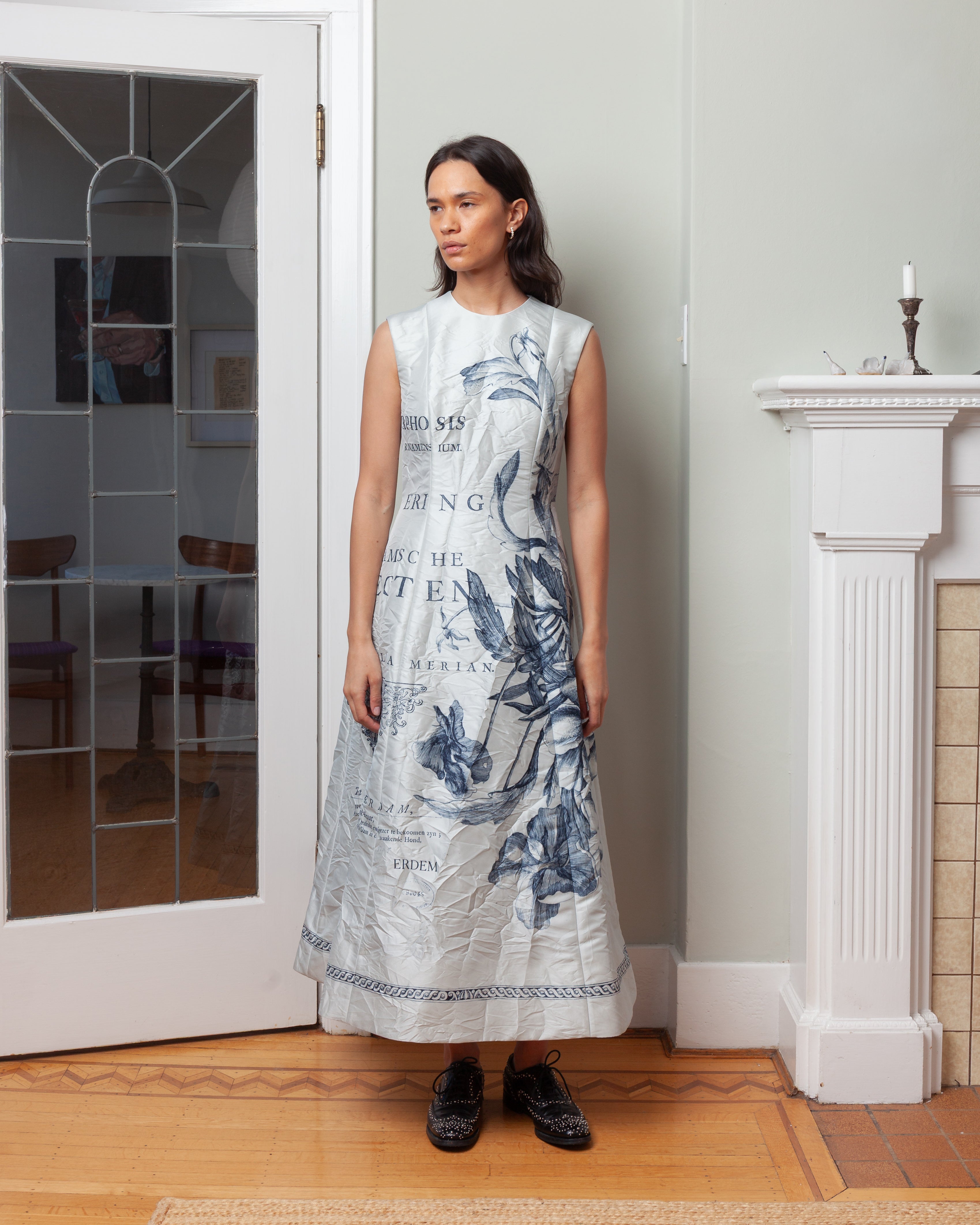 Erdem-Sleeveless Midi Dress - Dove Grey-Dresses-Boboli-Vancouver-Canada
