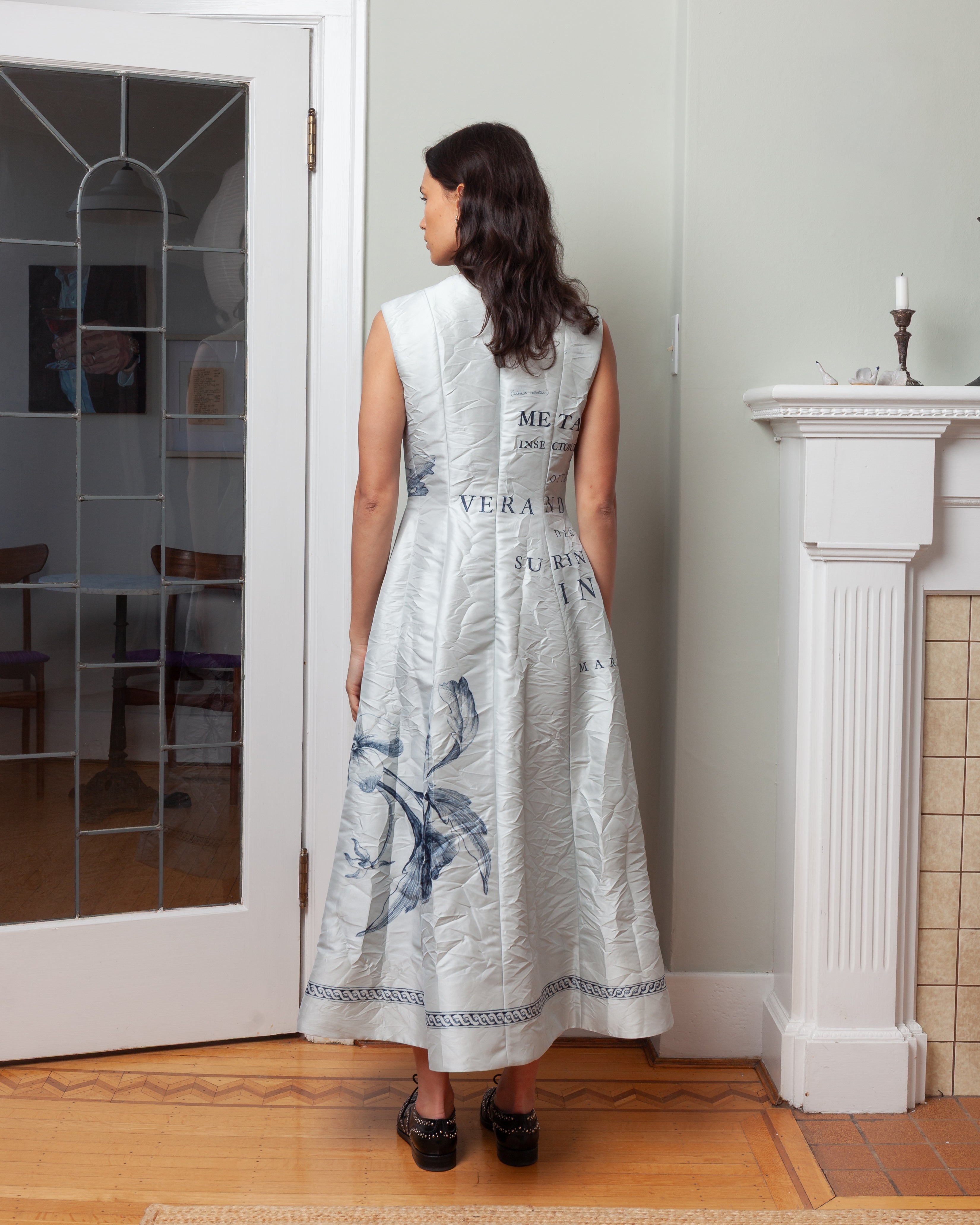 Erdem-Sleeveless Midi Dress - Dove Grey-Dresses-Boboli-Vancouver-Canada