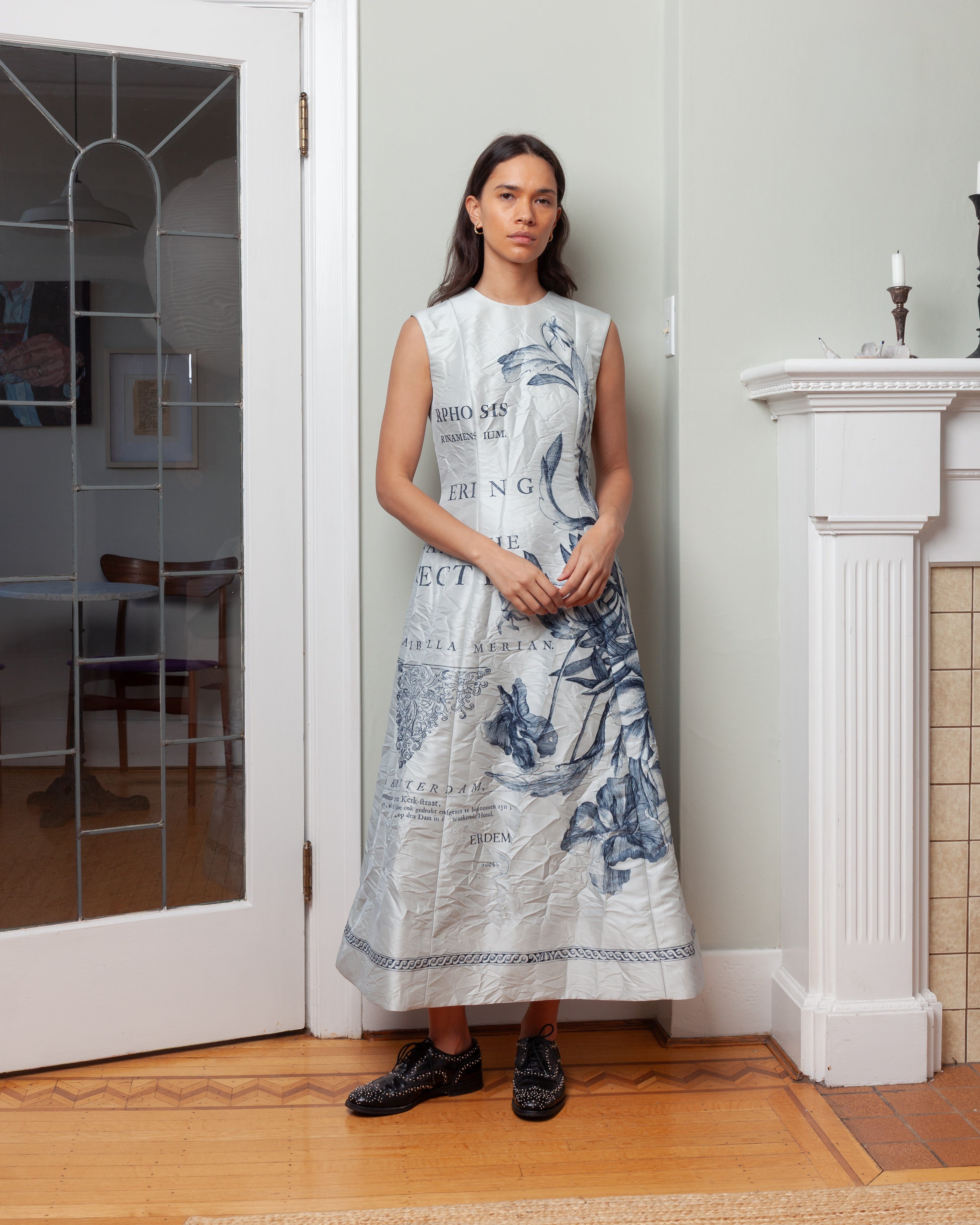 Erdem-Sleeveless Midi Dress - Dove Grey-Dresses-Boboli-Vancouver-Canada