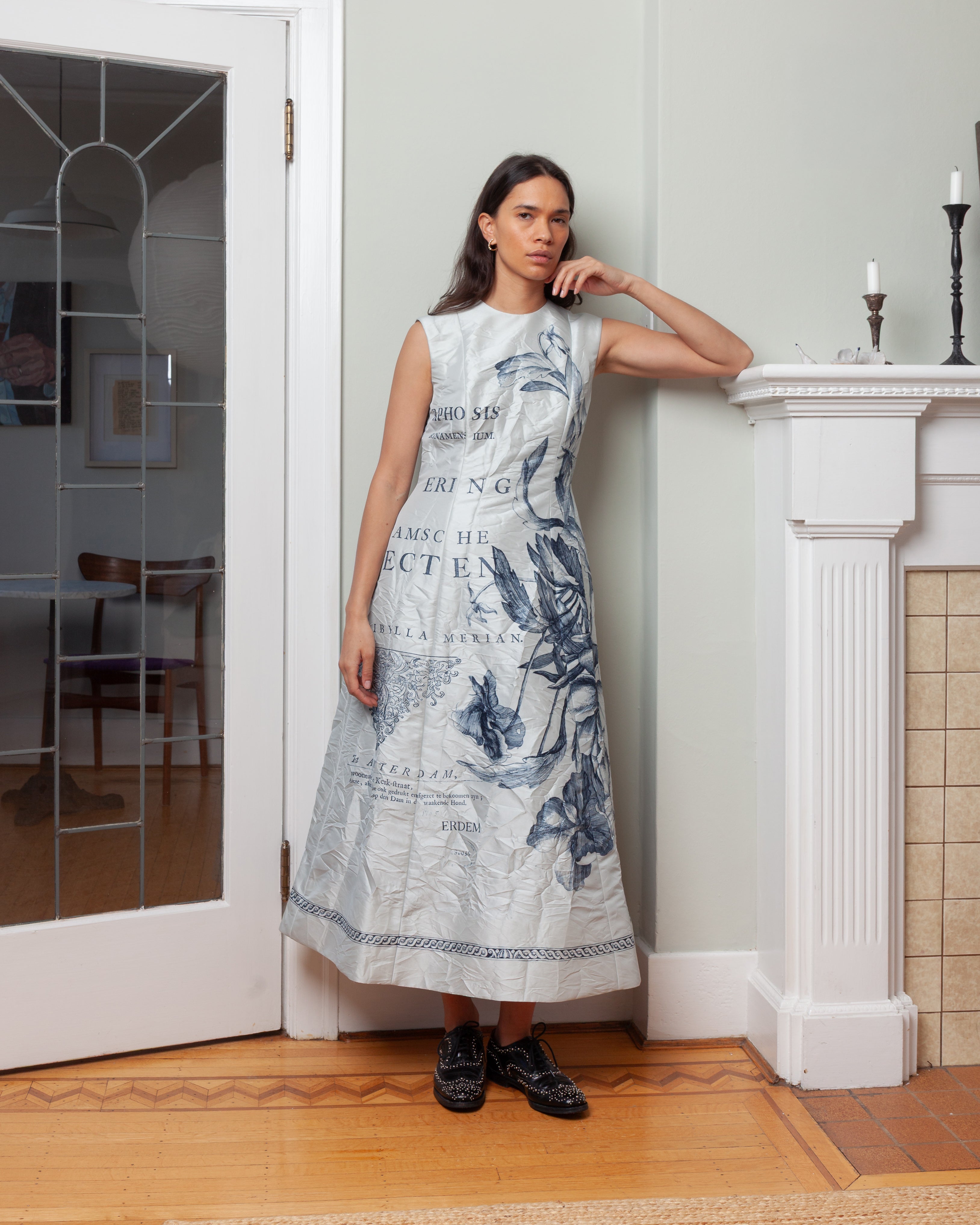 Erdem-Sleeveless Midi Dress - Dove Grey-Dresses-Boboli-Vancouver-Canada