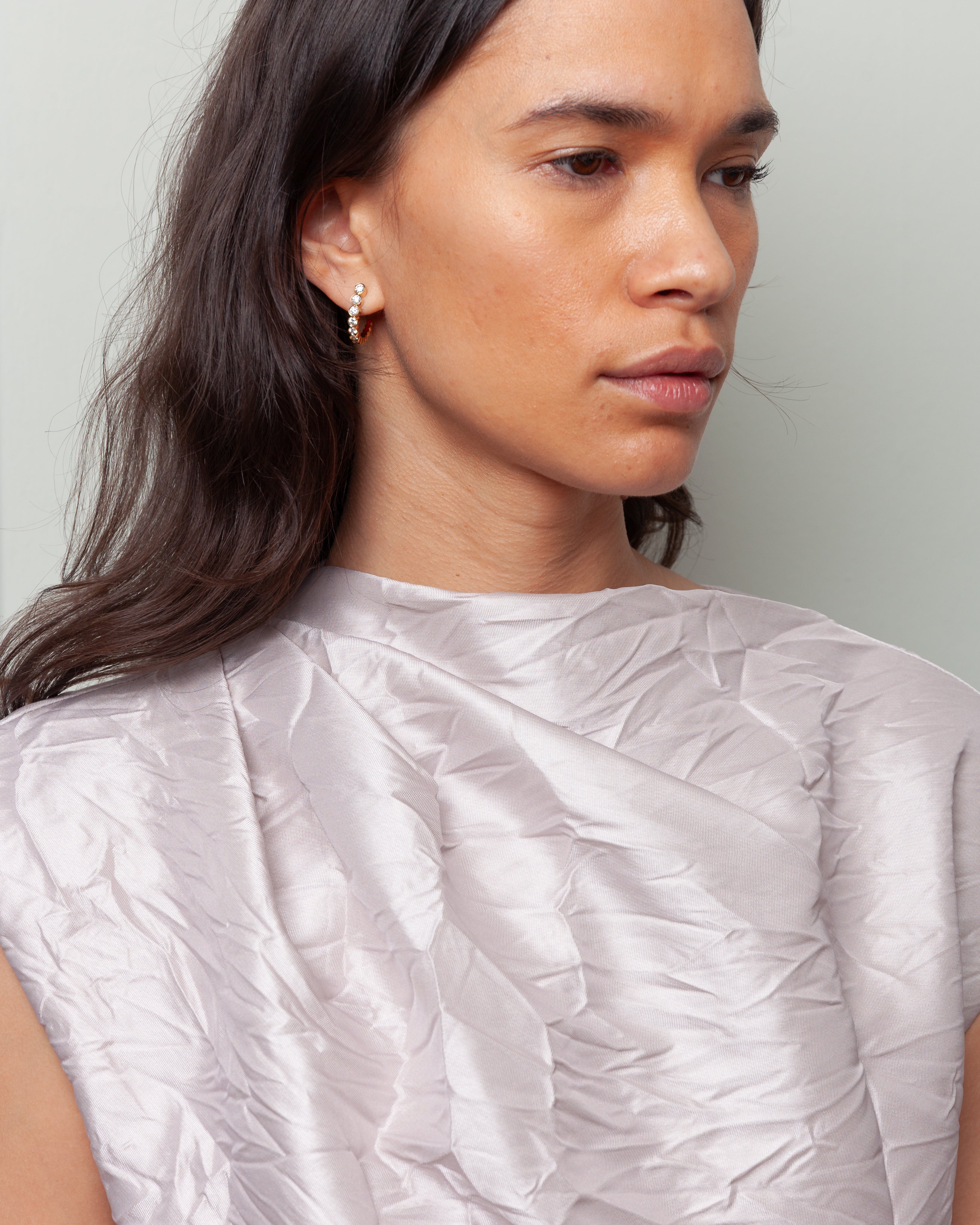 Erdem-Short Sleeve Draped Dress - Cameo Pink-Dresses-Boboli-Vancouver-Canada