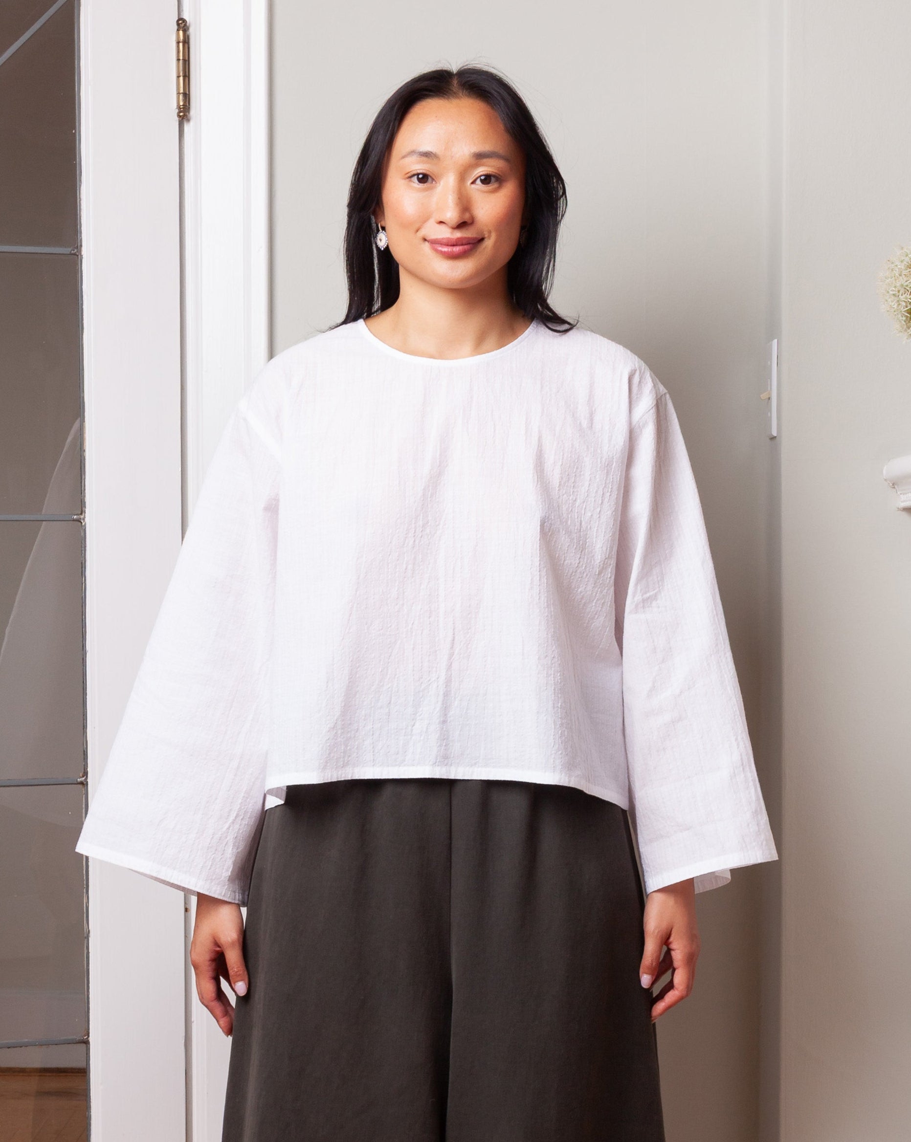 Chunky T-Shirt Cotton Crepon - White