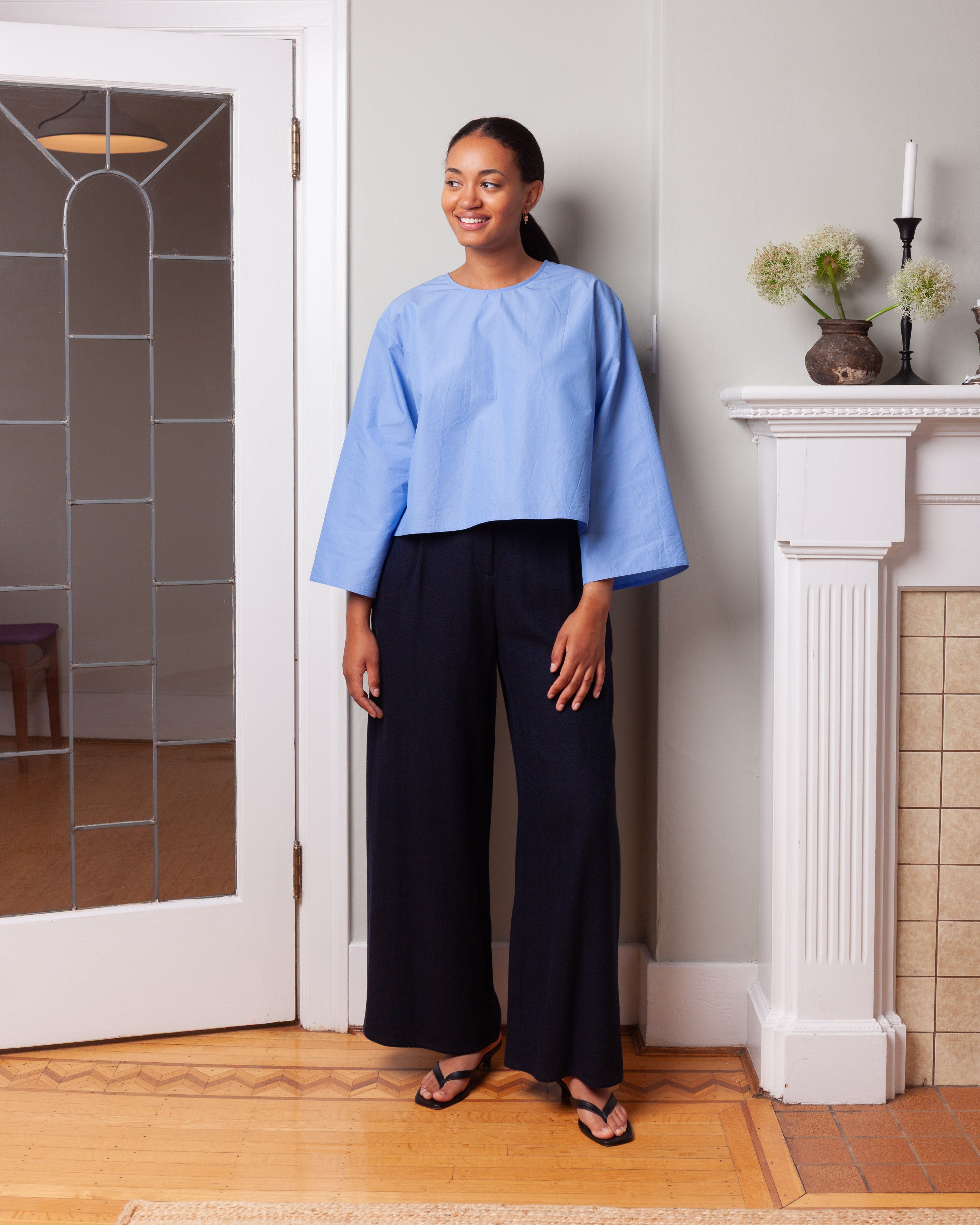 Chunky T-Shirt Cotton  - Cielo