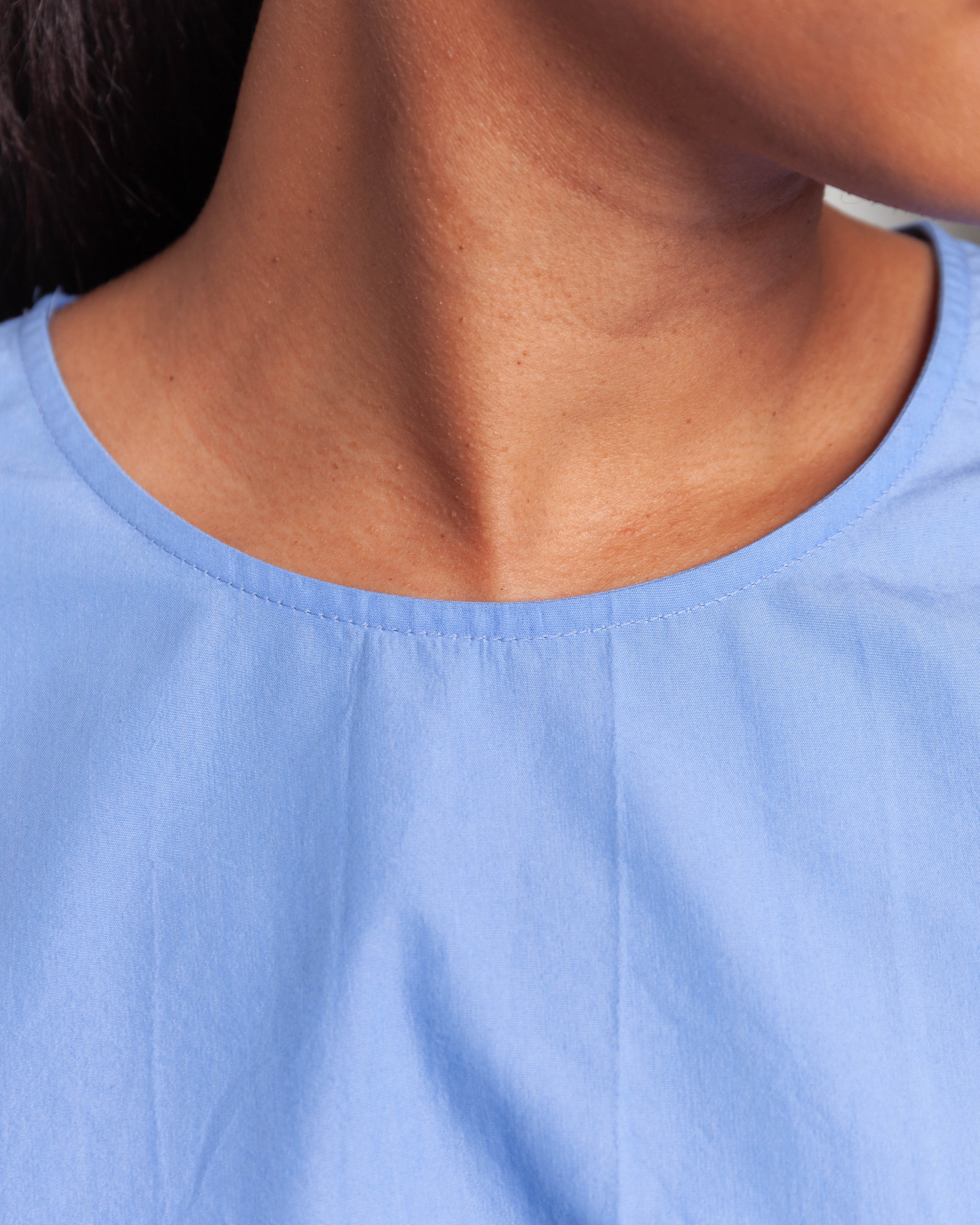 Chunky T-Shirt Cotton  - Cielo
