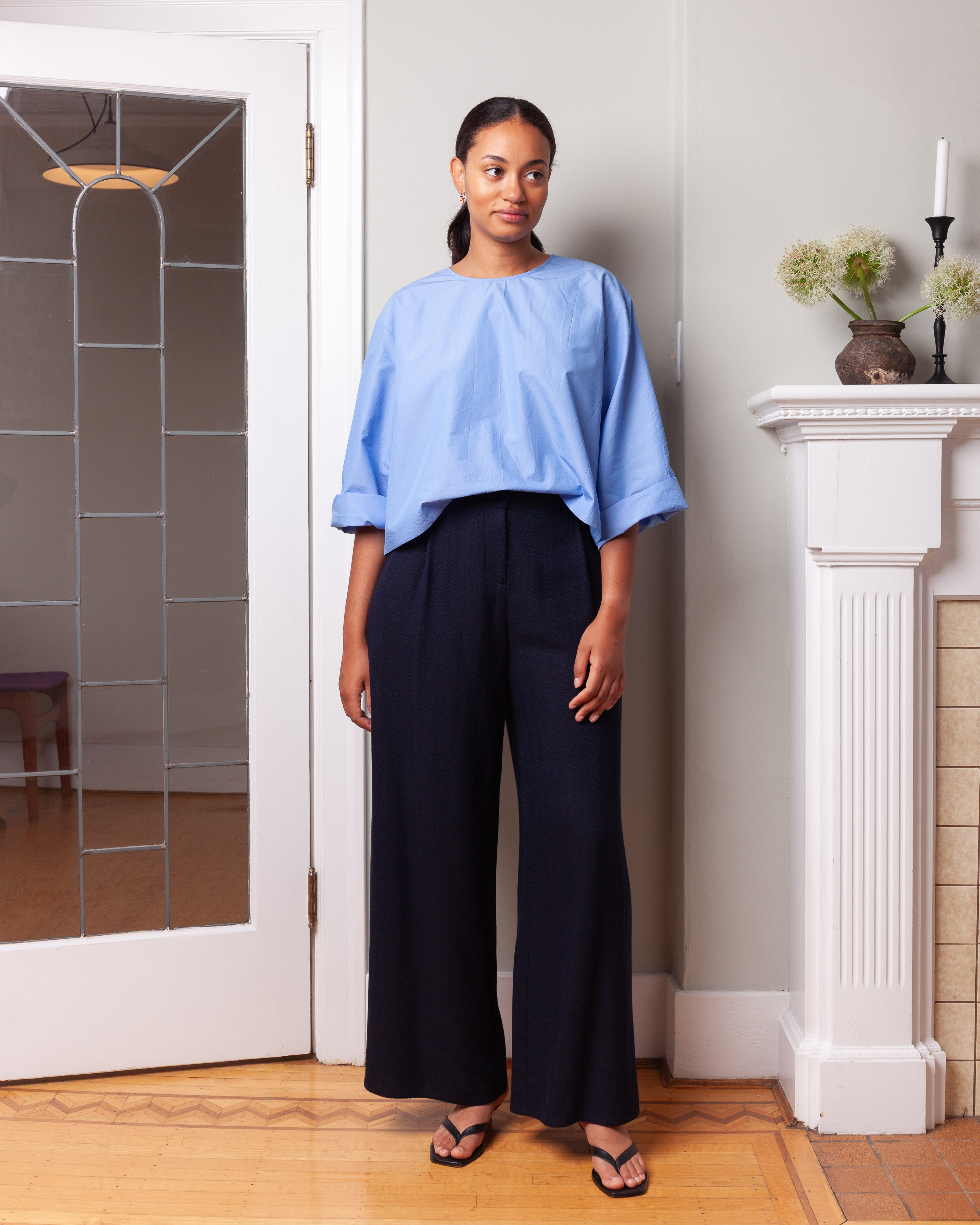 Chunky T-Shirt Cotton  - Cielo