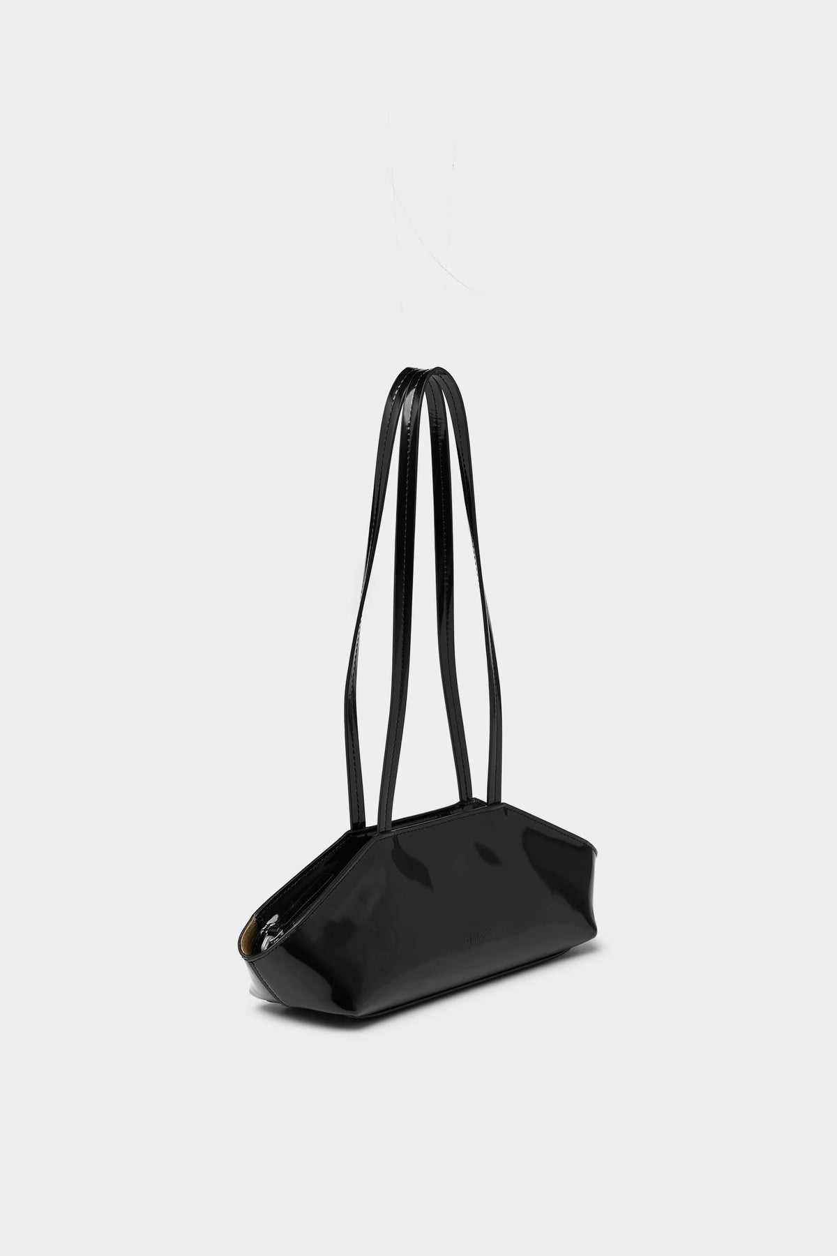 Marsèll-Sapi - Borsa A Spalla-P Pelle Vitello Verniciata Opaca Nero-Bags-Boboli-Vancouver-Canada