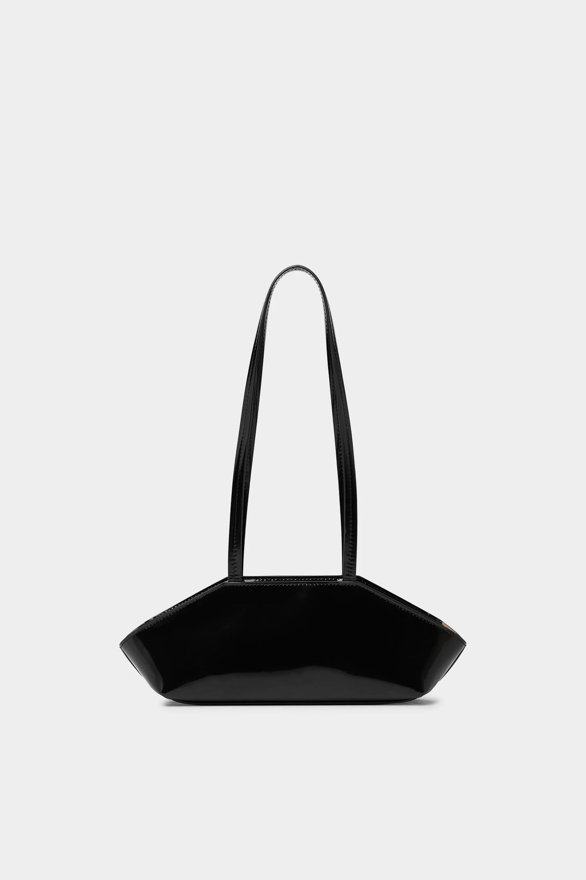 Marsèll-Sapi - Borsa A Spalla-P Pelle Vitello Verniciata Opaca Nero-Bags-Boboli-Vancouver-Canada