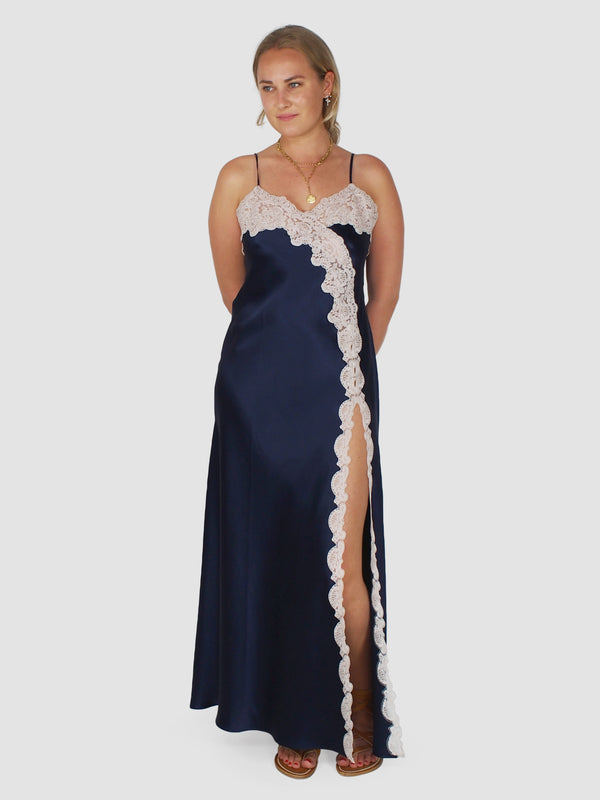 Nausica Nightdress - Navy Blue
