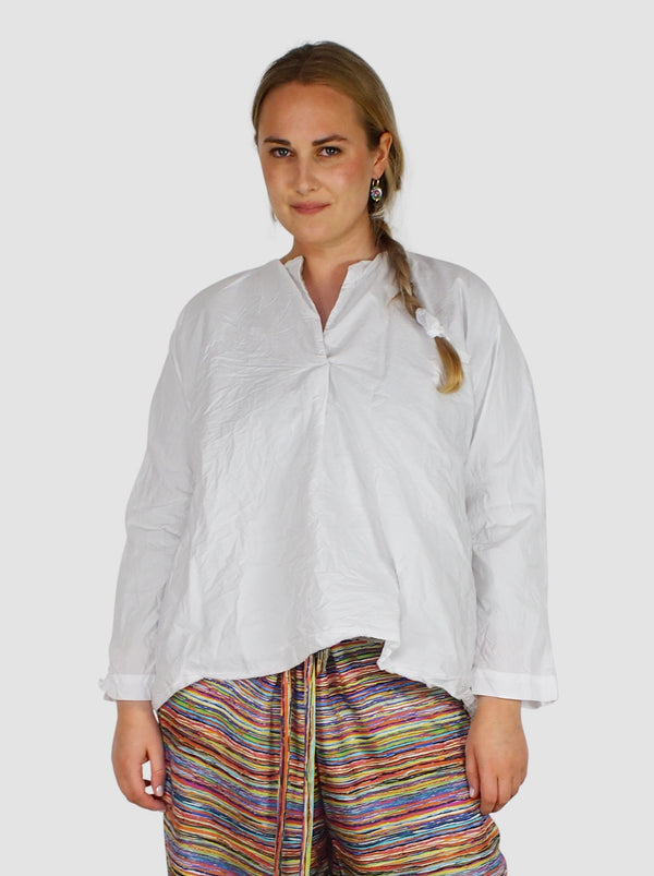 Daniela Gregis-Washed Venti Double Shirt - Raw White-Shirts-One Size-Boboli-Vancouver-Canada