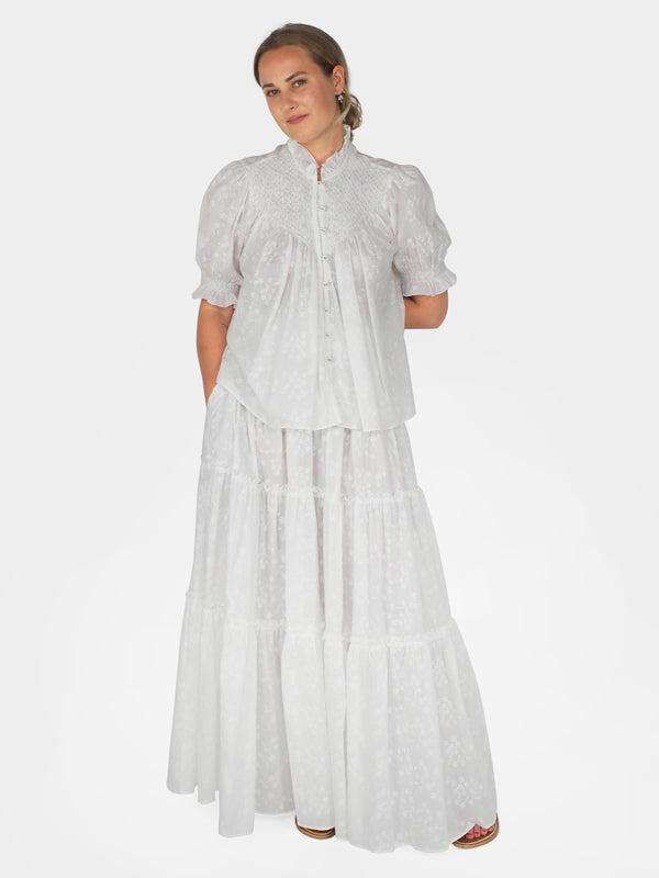 Bibi Maxi Skirt - Light Sangallo