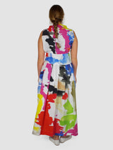 Daniela Gregis-Washed Sleeveless Pinafore Dress - Drawing-Dresses-One Size-Boboli-Vancouver-Canada