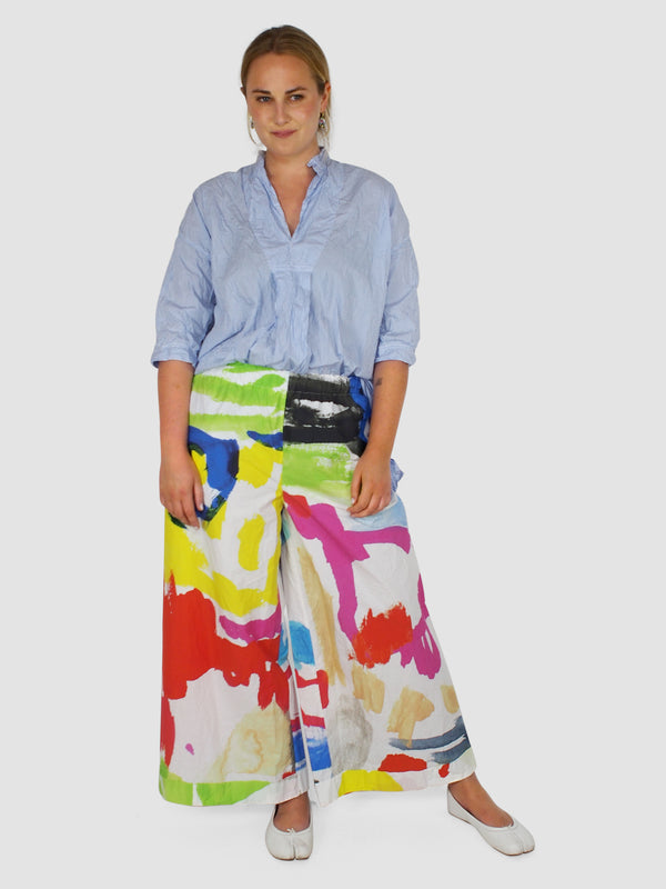 Daniela Gregis-Washed Pajama Trousers - Drawing-Pants-One Size-Boboli-Vancouver-Canada