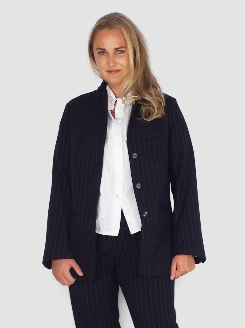 Steph Jacket - Navy Stripe