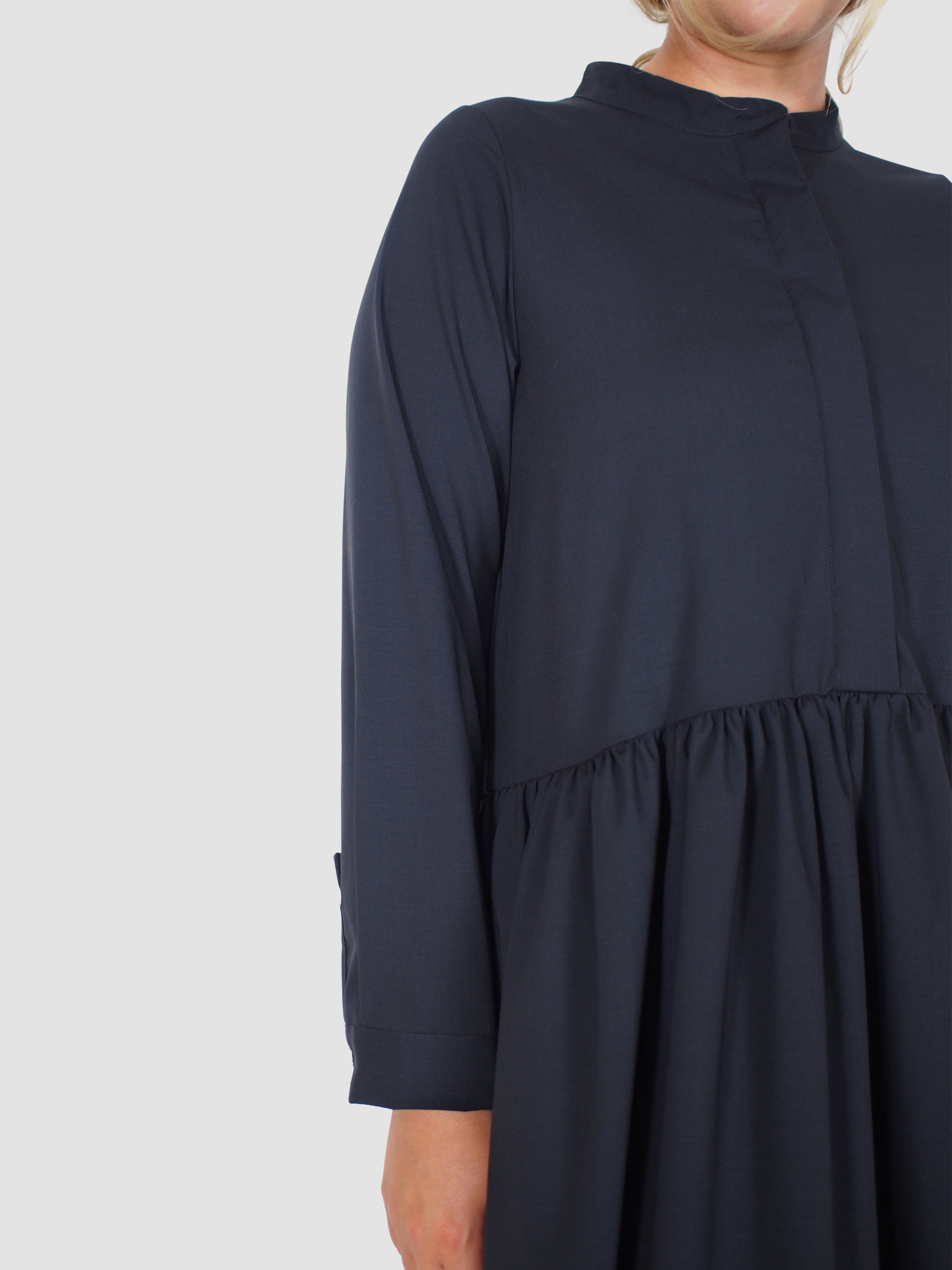 Farmer Dress - Navy