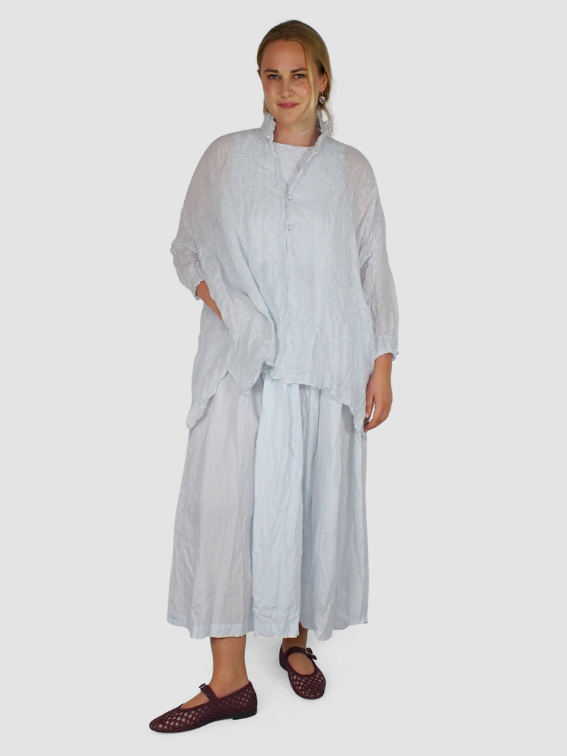 Daniela Gregis-Washed Sleeveless Pinafore Dress - Pale Light Blue-Dresses-One Size-Boboli-Vancouver-Canada