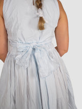 Daniela Gregis-Washed Sleeveless Pinafore Dress - Pale Light Blue-Dresses-One Size-Boboli-Vancouver-Canada