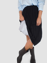 Worker Skirt - Black Stripe