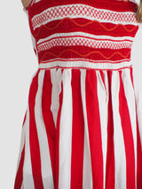 Gioia Dress - Strawberry Stripes