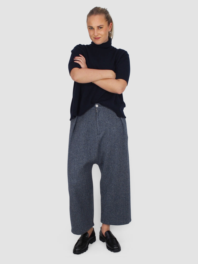 Yayla Tux Pants - Navy/Stone