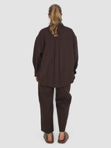 Mythinks-MY Cotton Wool Nel Shirt - Mocha-Shirts-Boboli-Vancouver-Canada