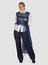 Unmi Overlay Organza - Navy Blue