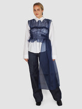 Unmi Overlay Organza - Navy Blue