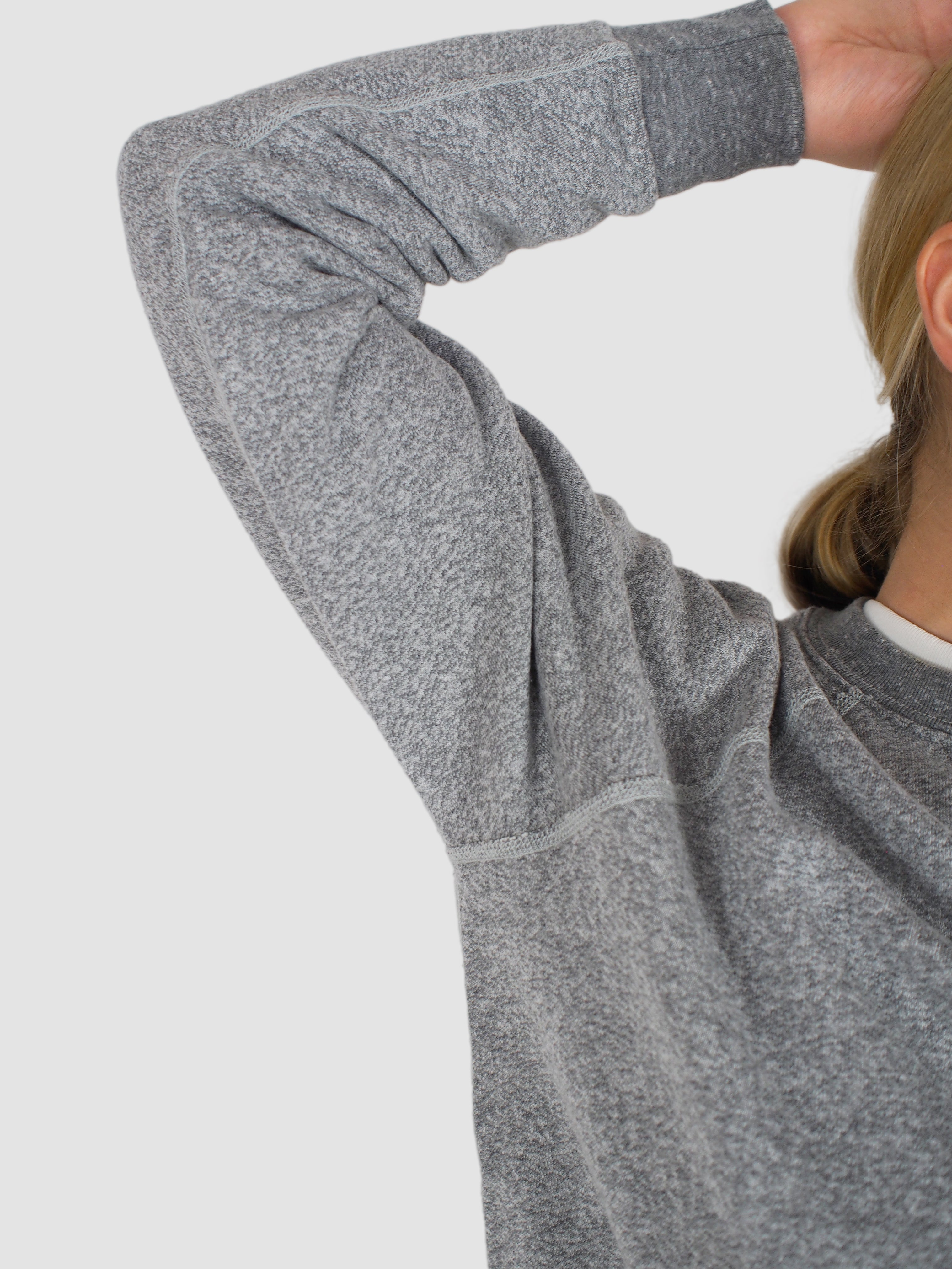 Crew Neck Sweatshirt - Heather Grey