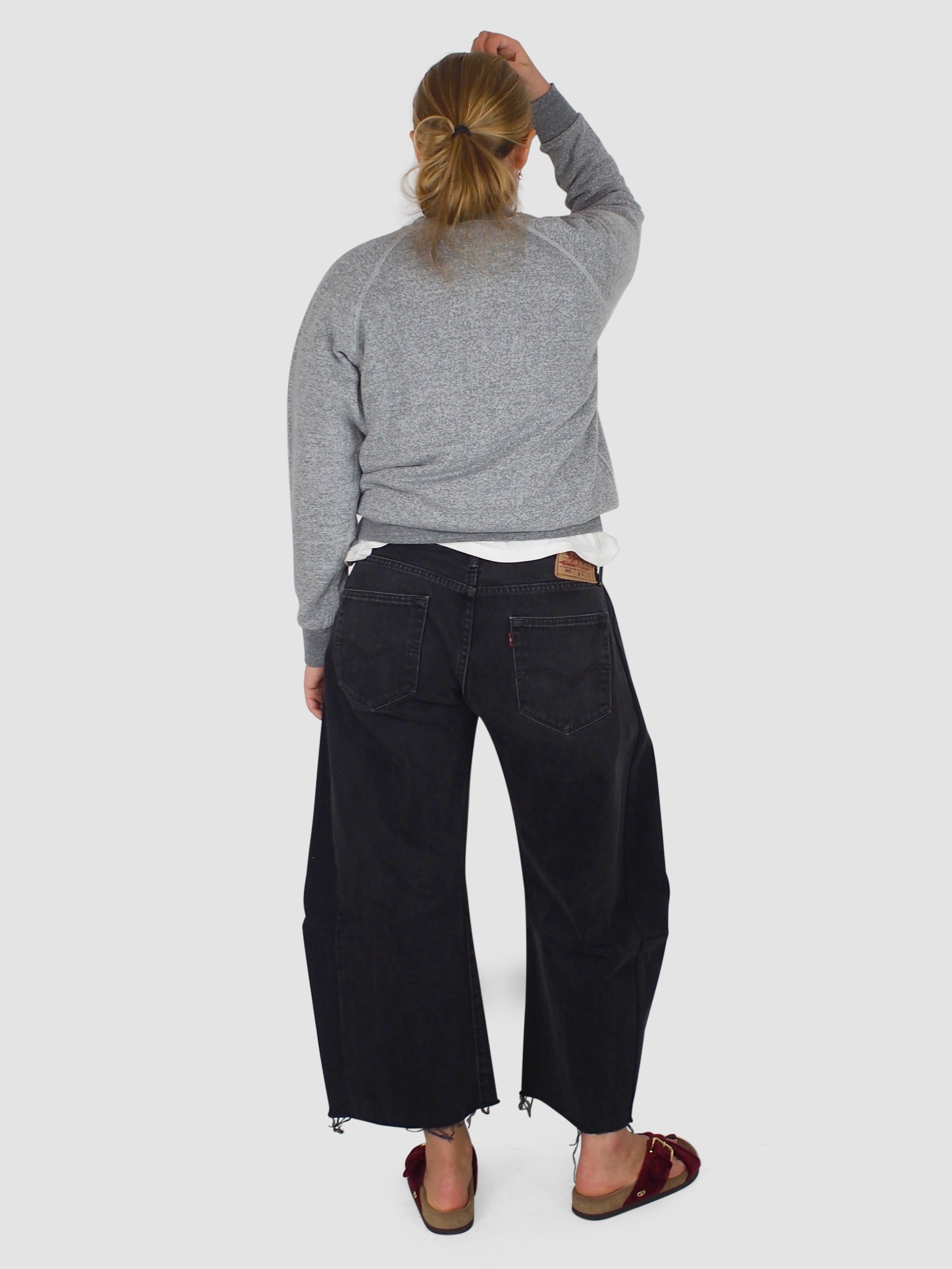 Crew Neck Sweatshirt - Heather Grey