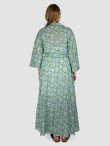 Almudena Dress - Blue Grey/Green