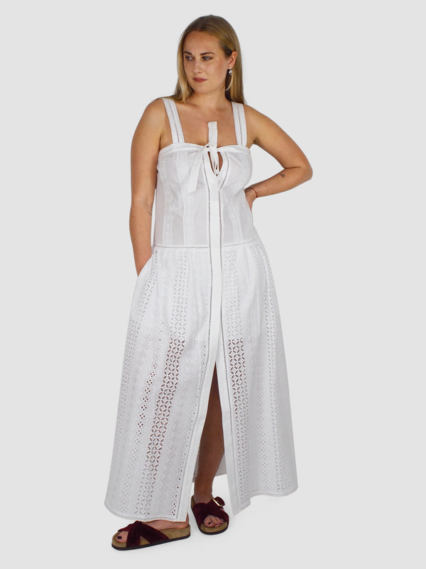 Cassiopea Long Dress - White