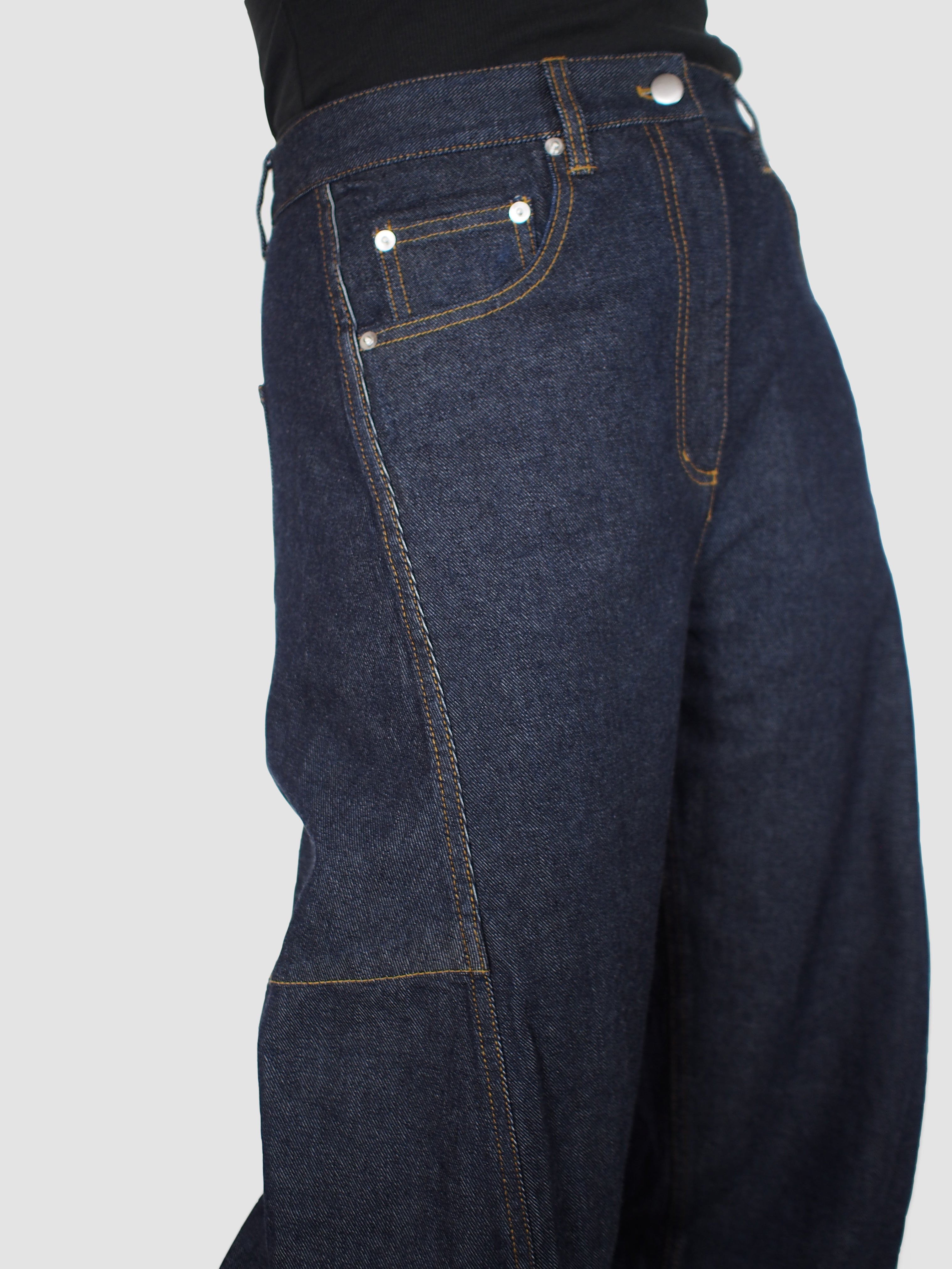 Tibi-Indigo Denim Sid Jean - Dark Denim-Pants-Boboli-Vancouver-Canada