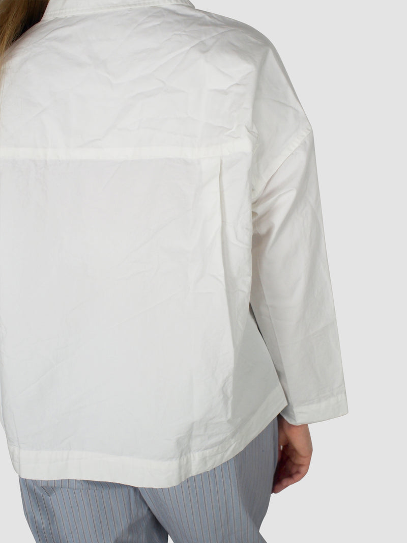 Casey Casey-Juliette Shirt - Solid - White-Shirts-Boboli-Vancouver-Canada
