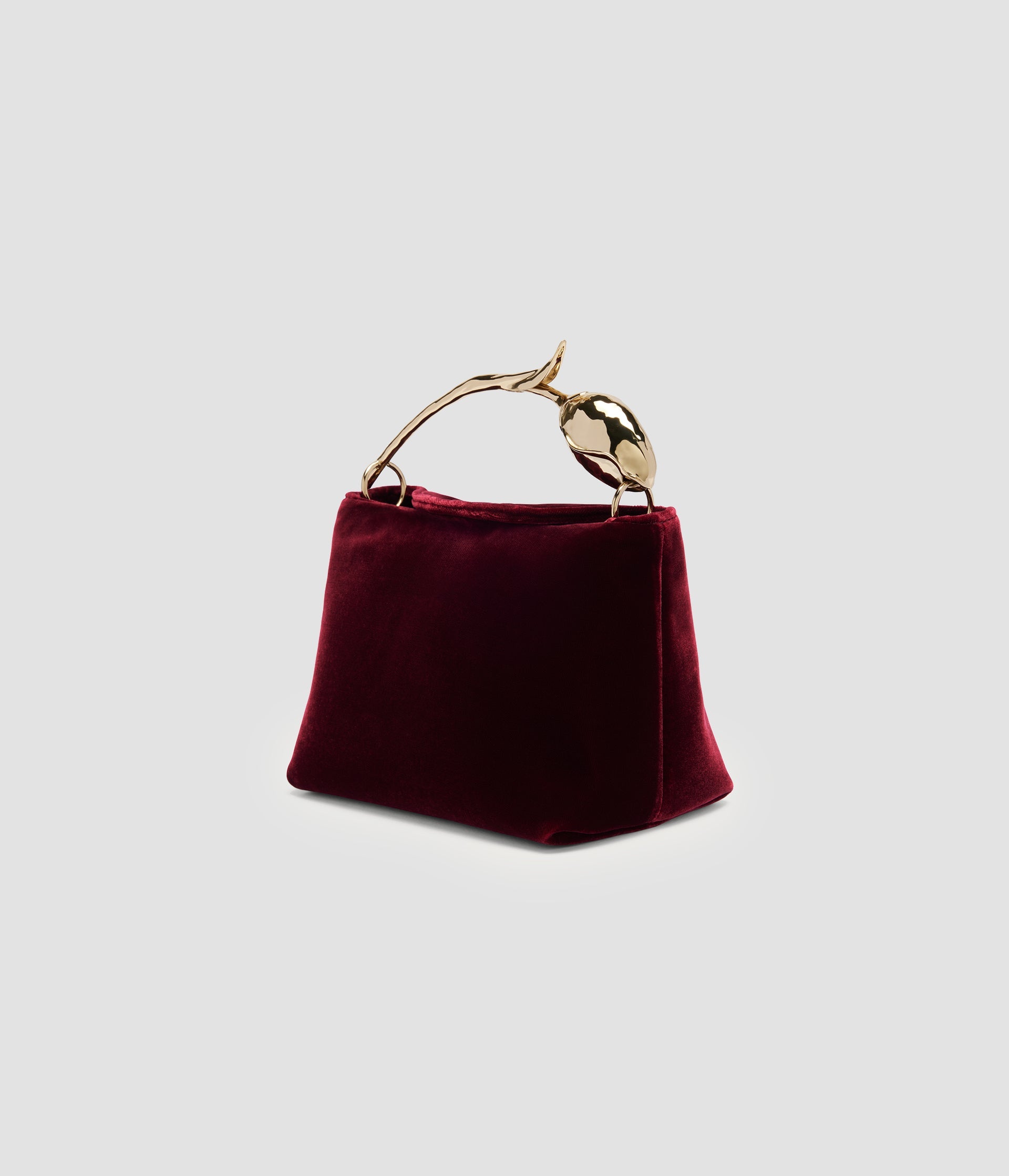 Erdem-Velvet Mini Bloom Bag - Malbec-Bags-Boboli-Vancouver-Canada