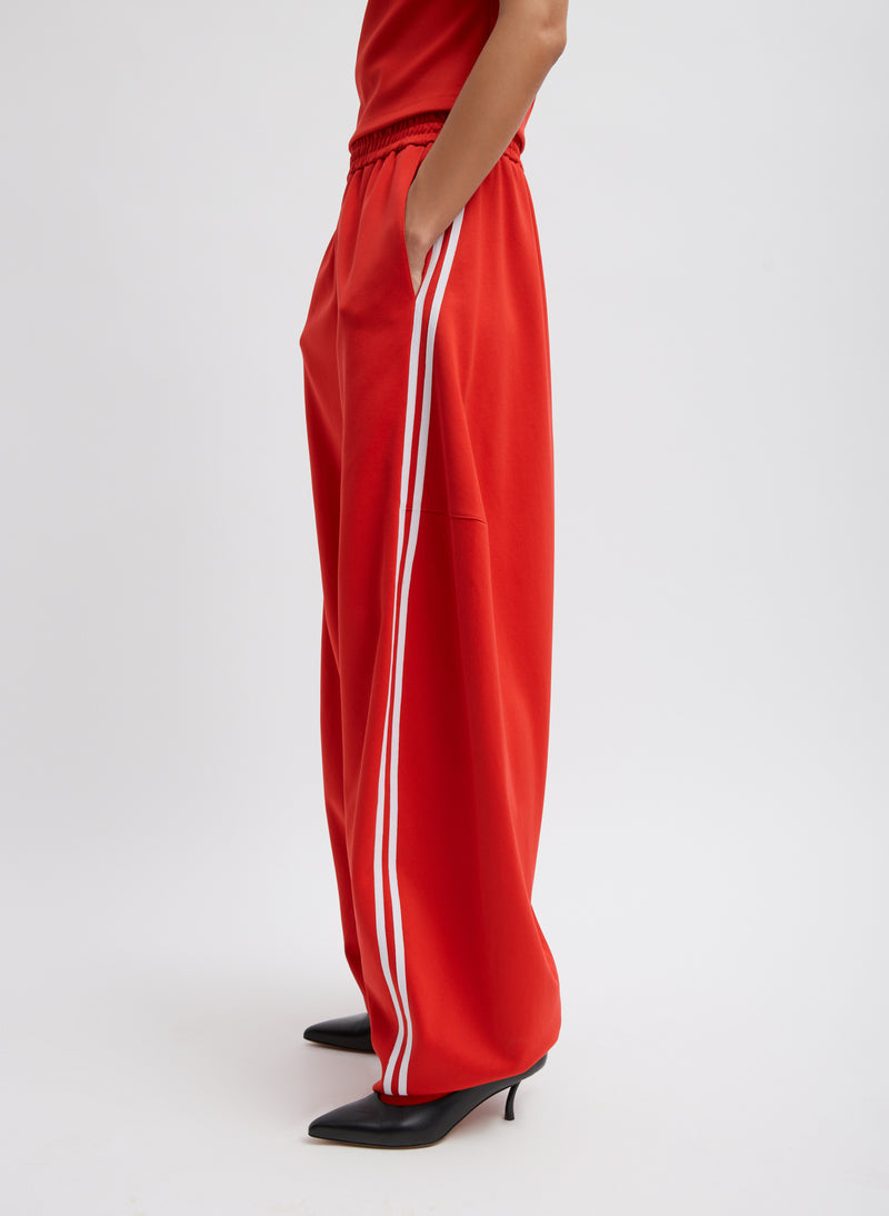 Tibi-Active Knit Winslow Pant - Red-Pants-Boboli-Vancouver-Canada