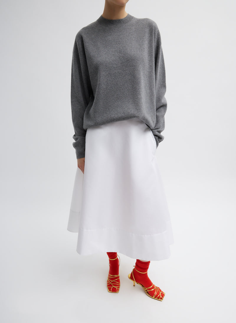 Tibi-Eco Nylon Circle Skirt - White-Skirts-Boboli-Vancouver-Canada