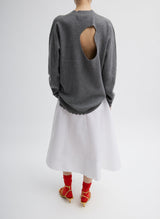 Tibi-Eco Nylon Circle Skirt - White-Skirts-Boboli-Vancouver-Canada