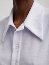 Tibi-Dry Loop Terry Easy Polo Shirt - Pale Lavender-Shirts-Boboli-Vancouver-Canada