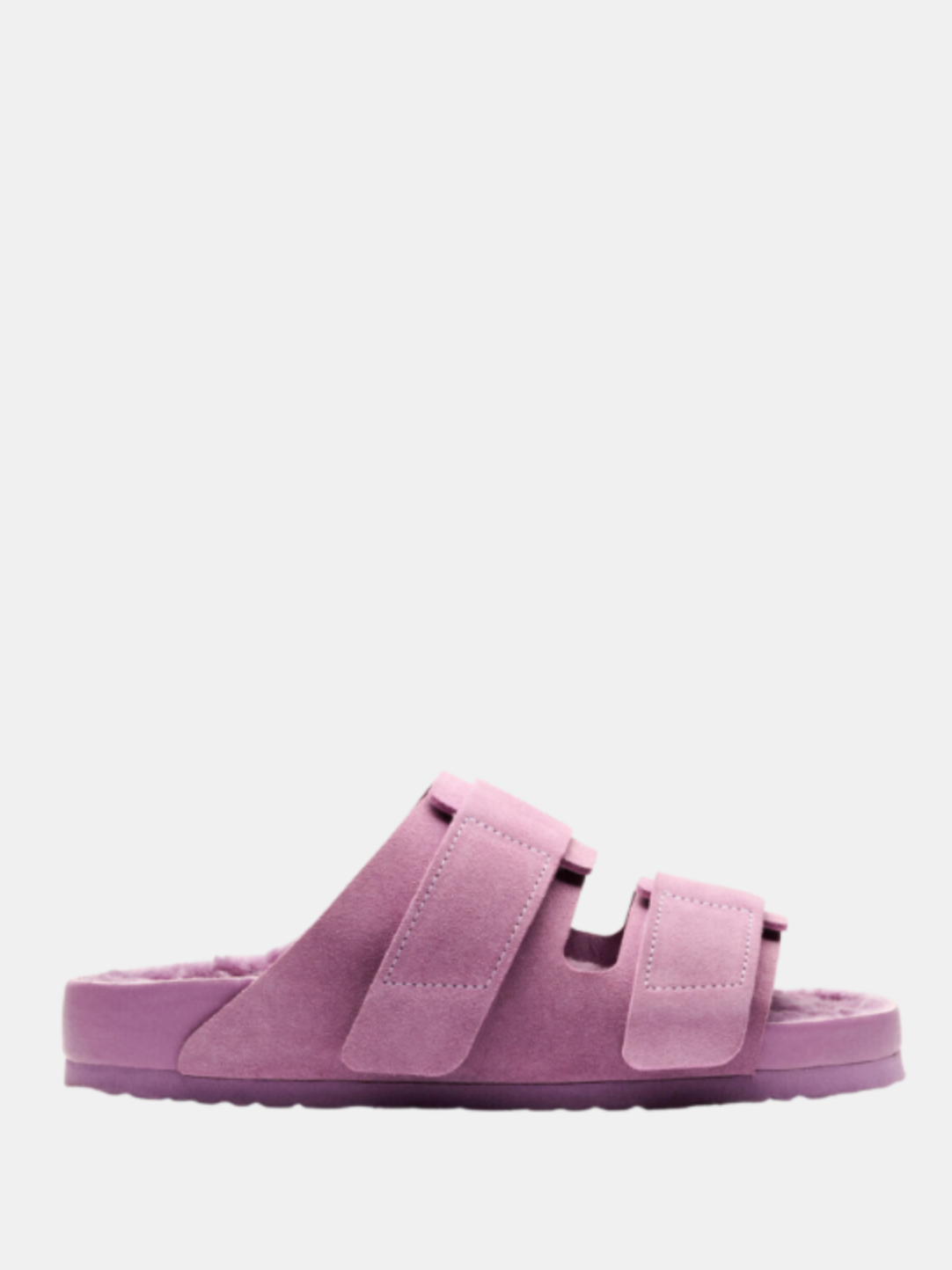 Birkenstock-Uji Suede Shearling Mauve - Mauve-Shoes-Boboli-Vancouver-Canada