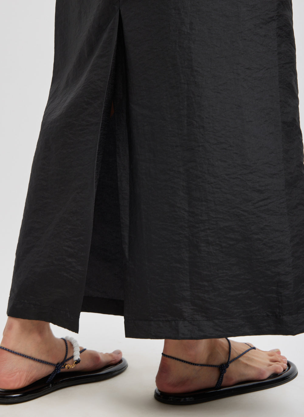 Tibi-Crispy Nylon Maxi Skirt - Black-Skirts-Boboli-Vancouver-Canada