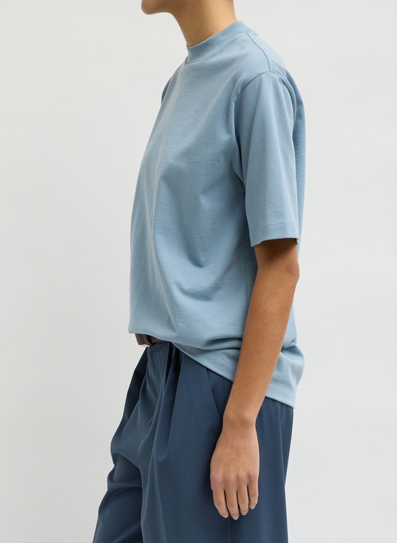 Tibi-Perfect Unisex T - Cool Slate-Tops-Boboli-Vancouver-Canada
