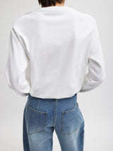 Tibi-Perfect Unisex Long Sleeve T - White-Shirts-Boboli-Vancouver-Canada