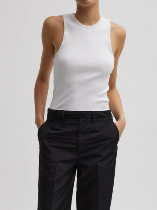 Tibi-Ribbed Tank - White-Tops-XXS-Boboli-Vancouver-Canada