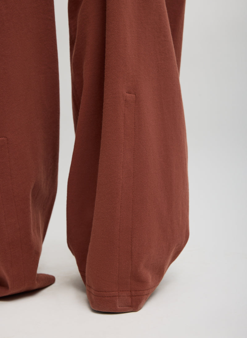 Tibi-Light Weight Sweatshirting Winslow Pant - Red Clay-Pants-Boboli-Vancouver-Canada