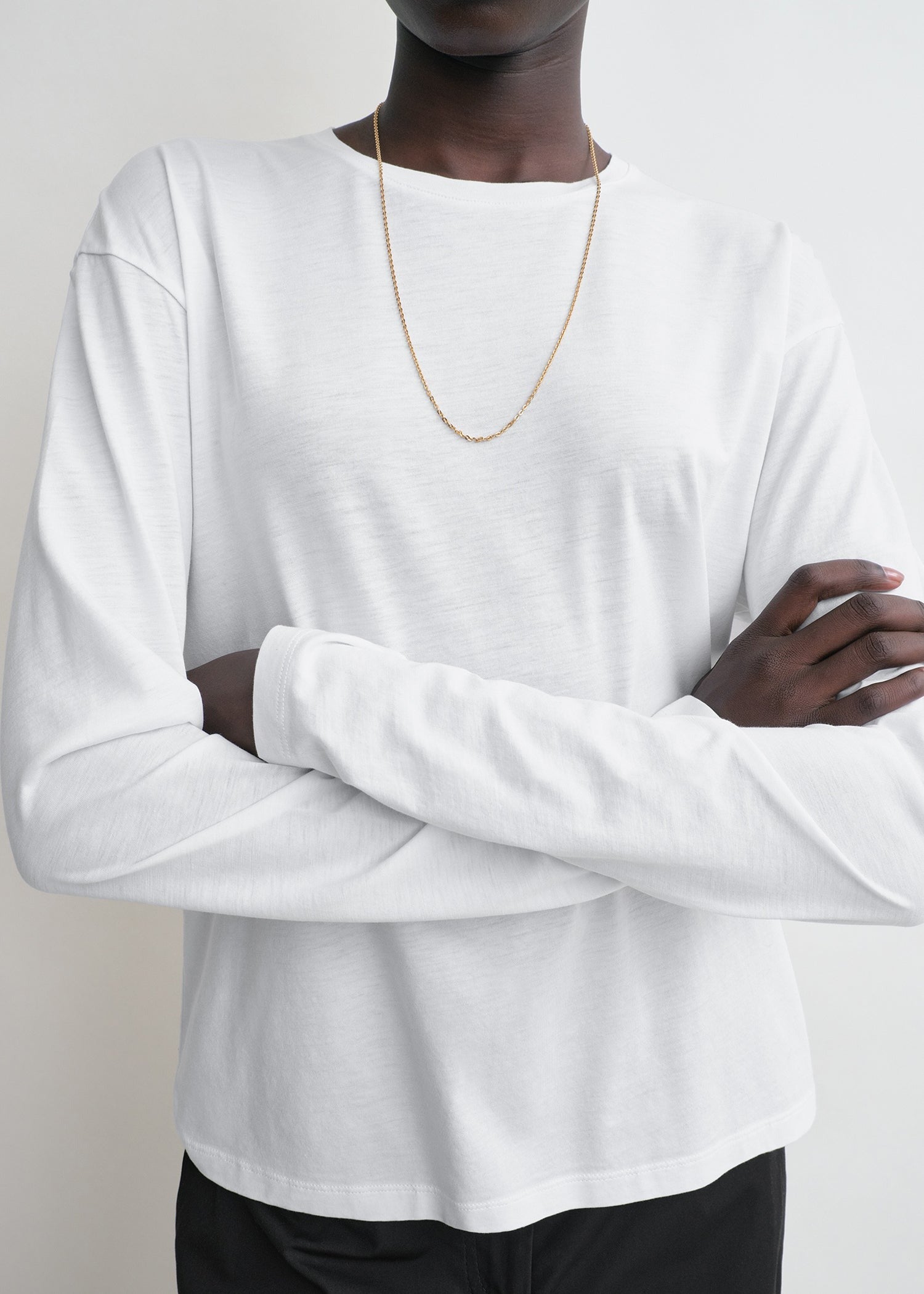 Classic Long Sleeve Tee - White