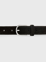 Totême-Slim Suede Trouser Belt - Espresso-Belts-Boboli-Vancouver-Canada