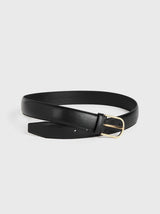 Totême-Wide Trouser Belt - Black-Belts-EU 80-Boboli-Vancouver-Canada