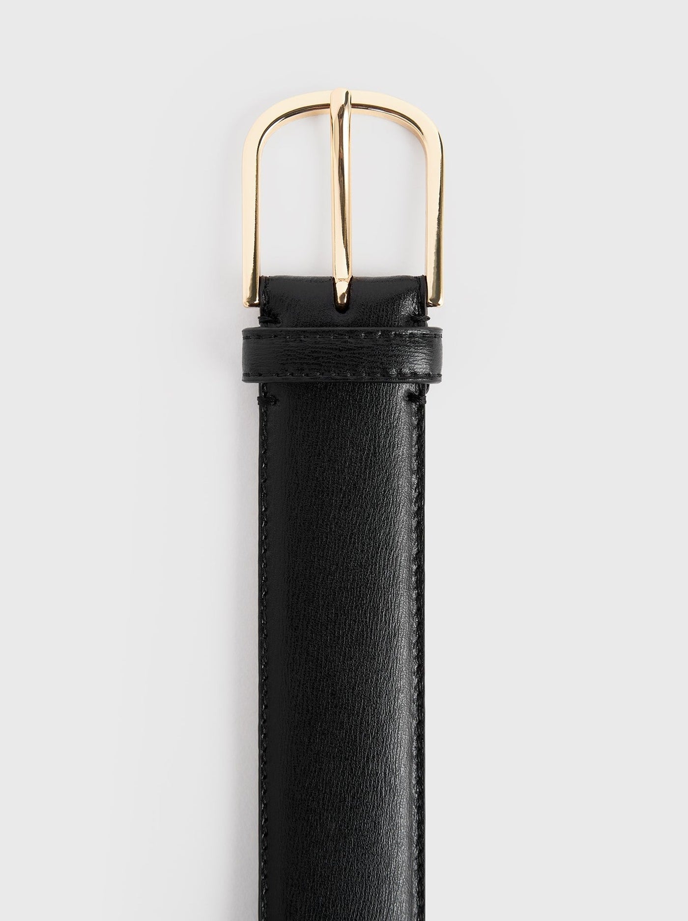 Leather trouser belt top