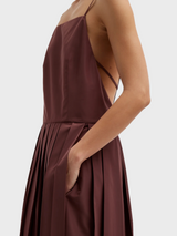 Tibi-Italian Sporty Nylon Overall Dress - Cinnamon-Dresses-Boboli-Vancouver-Canada