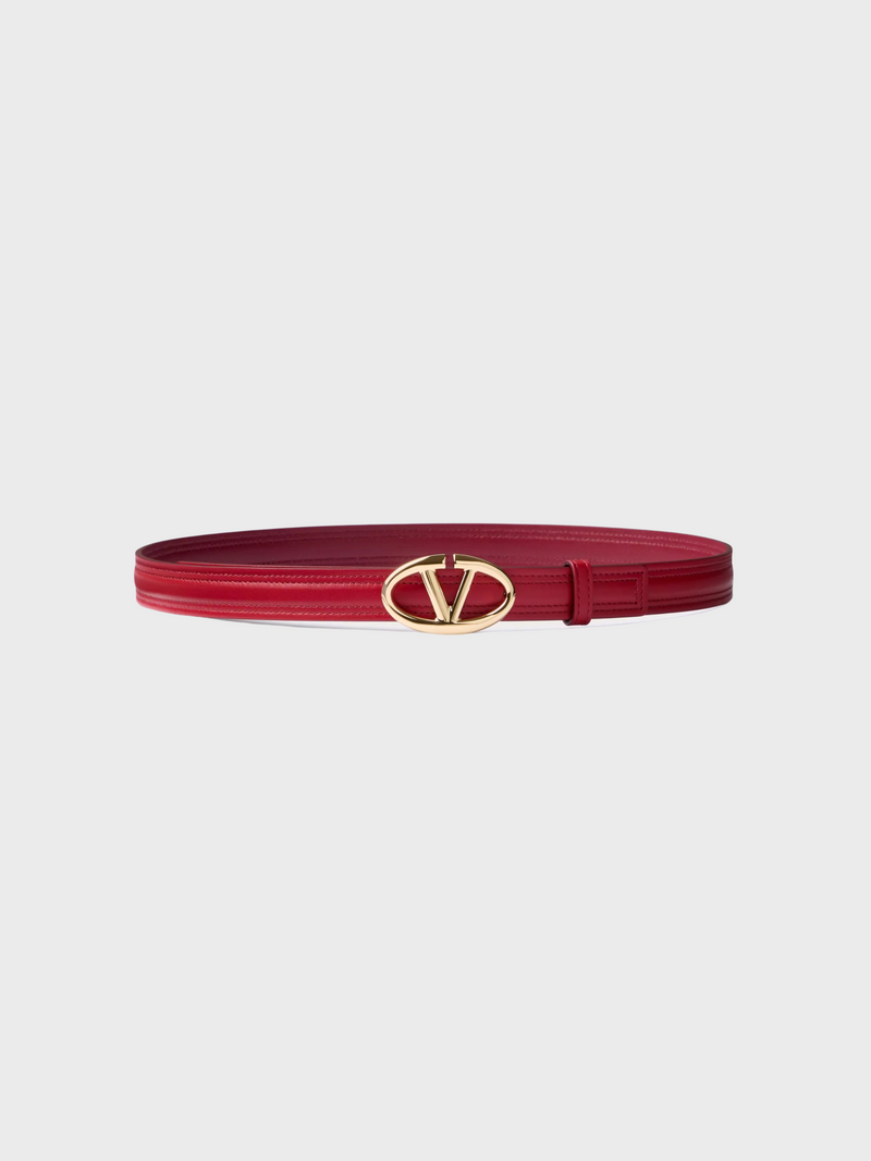 Valentino-VLogo The Bold Edition Belt - Red/Multi-Belts-IT 80-Boboli-Vancouver-Canada