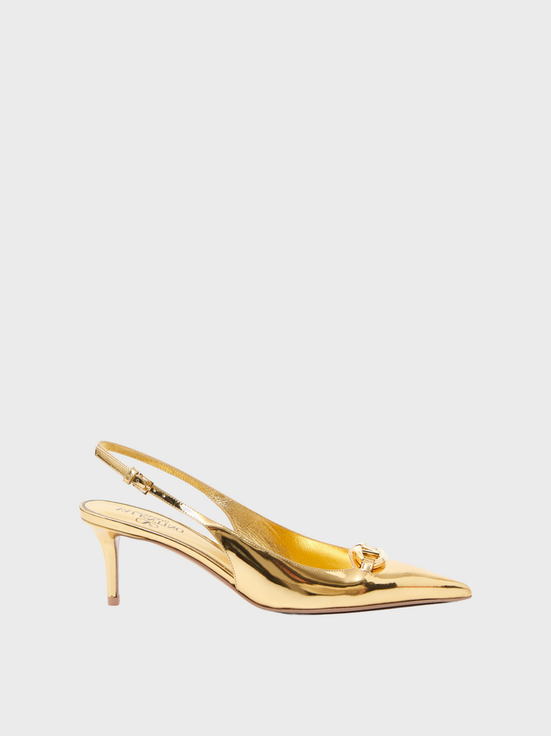 Valentino-VLogo The Bold Edition Sling Back - Antique Brass-Shoes-IT 36-Boboli-Vancouver-Canada